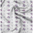 thumbnail image 1 of Soimoi Florals Printed, Polyester Fleece, Fabric by The Yard Sewing DIY Stretch Fabric 56 Inches Wide, WarmFabric for Hats, Coats, Gloves, Blankets, White, 1 of 6