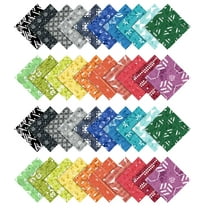 Soimoi Geometric With Texture Print Precut 5-inch Cotton Fabric Quilting Squares Charm Pack DIY Patchwork Sewing Craft