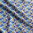 thumbnail image 1 of Soimoi Geometrical Printed, Cotton Fleece, Fabric by The Yard Sewing DIY Stretch Fabric 56 Inches Wide, WarmFabric for Hats, Coats, Gloves, Blankets, Blue & Orange, 1 of 5