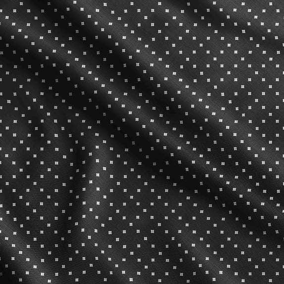 Soimoi Geometrical Printed,Cuddle Minky Fabric, Sewing Fabric by The Yard 56 Inch Wide,Decorative Plush Soft Fabric, Baby Garments, Toys and Blankets, Black