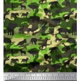 thumbnail image 1 of Soimoi Georgette Viscose Fabric Animals & Camouflage Print Fabric by Yard 42 Inch Wide, 1 of 1