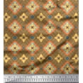 thumbnail image 1 of Soimoi Georgette Viscose Fabric Artistic Floral & Check Geometric Fabric Prints By Yard 42 Inch Wide, 1 of 1
