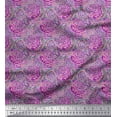 thumbnail image 1 of Soimoi Georgette Viscose Fabric Brush Stroke Abstract Print Fabric by Yard 42 Inch Wide, 1 of 1