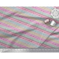 thumbnail image 1 of Soimoi Georgette Viscose Fabric Diagonal Line & Stripe Printed Craft Fabric by The Yard 42 Inch Wide, 1 of 3