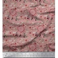 thumbnail image 1 of Soimoi Georgette Viscose Fabric Dream Catcher & Butterfly Printed Fabric 1 Yard 42 Inch Wide, 1 of 1
