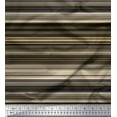 thumbnail image 1 of Soimoi Georgette Viscose Fabric Horizontal Stripe Printed Fabric 1 Yard 42 Inch Wide, 1 of 3