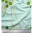 thumbnail image 1 of Soimoi Georgette Viscose Fabric Leaves & Ranunculus Floral Print Fabric by the Yard 42 Inch Wide, 1 of 3