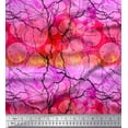 thumbnail image 1 of Soimoi Georgette Viscose Fabric Lemon Slice & Texture Decor Fabric Printed Yard 42 Inch Wide, 1 of 1