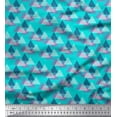 thumbnail image 1 of Soimoi Georgette Viscose Fabric Triangle Small Print Fabric by Yard 42 Inch Wide, 1 of 1