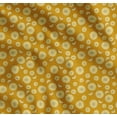 thumbnail image 1 of Soimoi Gold Cotton Cambric Fabric Lemon Slice Vegetable Print Sewing Fabric BTY 42 Inch Wide, 1 of 7