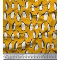 thumbnail image 1 of Soimoi Gold Velvet Fabric Penguin Ocean Printed Fabric 1 Yard 58 Inch Wide, 1 of 3