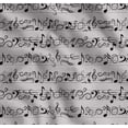 thumbnail image 1 of Soimoi Gray Cotton Cambric Fabric Notes Musical Instrument Printed Craft Fabric by the Yard 56 Inch Wide, 1 of 7