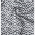 thumbnail image 1 of Soimoi Gray Fabric - By the Yard - 42 Inch Wide - Ikat Geometric Print Fabric - Ethnic and Bohemian Patterns for Trendy Projects Printed Fabric, 1 of 6