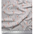 thumbnail image 1 of Soimoi Gray Heavy Canvas Fabric Plant & Floral Print Fabric by Yard 58 Inch Wide, 1 of 3