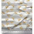 thumbnail image 1 of Soimoi Gray Japan Crepe Satin Fabric Dot & Bow Stripe Print Fabric by Yard 42 Inch Wide, 1 of 3