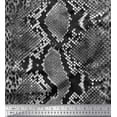 thumbnail image 1 of Soimoi Gray Poly Georgette Fabric Leopard & Snake Animal Skin Printed Craft Fabric by the Yard 42 Inch Wide, 1 of 3