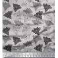 thumbnail image 1 of Soimoi Gray Rayon Fabric Lily Floral Print Fabric by Yard 56 Inch Wide, 1 of 3