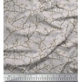 thumbnail image 1 of Soimoi Gray Silk Fabric Dry Branches Tree Decor Fabric Printed Yard 42 Inch Wide, 1 of 3