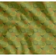 thumbnail image 1 of Soimoi Green Cotton Cambric Fabric Lemon Slice Vegetable Printed Fabric 1 Yard 56 Inch Wide, 1 of 7