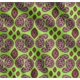 thumbnail image 1 of Soimoi Green Cotton Cambric Fabric Maroon Paisley Print Sewing Fabric Yard 42 Inch Wide, 1 of 7