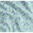 thumbnail image 1 of Soimoi Green Cotton Cambric Fabric Unicorn & Rainbow Nature Print Sewing Fabric Yard 56 Inch Wide, 1 of 7