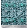 thumbnail image 1 of Soimoi Green Cotton Duck Fabric Fish Animal Skin Print Fabric by Yard 44 Inch Wide, 1 of 3