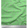 thumbnail image 1 of Soimoi Green Cotton Duck Fabric Leaves & Lotus Floral Decor Fabric Printed Yard 42 Inch Wide, 1 of 3