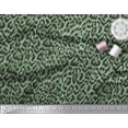 thumbnail image 1 of Soimoi Green Cotton Duck Fabric Leopard Animal Skin Decor Fabric Printed Yard 44 Inch Wide, 1 of 3