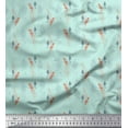 thumbnail image 1 of Soimoi Green Cotton Duck Fabric Plant & Floral Printed Fabric 1 Yard 42 Inch Wide, 1 of 3