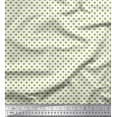 thumbnail image 1 of Soimoi Green Cotton Duck Fabric Polka Dots Decor Fabric Printed Yard 42 Inch Wide, 1 of 3