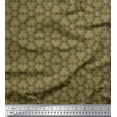 thumbnail image 1 of Soimoi Green Cotton Duck Fabric Scales Geometric Print Sewing Fabric Yard 42 Inch Wide, 1 of 3