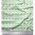 thumbnail image 1 of Soimoi Green Cotton Duck Fabric Shells Ocean Decor Fabric Printed Yard 44 Inch Wide, 1 of 3