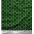 thumbnail image 1 of Soimoi Green Cotton Duck Fabric Spiral & Stripe Fabric Prints By Yard 42 Inch Wide, 1 of 3