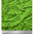 thumbnail image 1 of Soimoi Green Cotton Duck Fabric Triangle Geometric Fabric Prints By Yard 42 Inch Wide, 1 of 3
