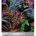 thumbnail image 1 of Soimoi Green Cotton Duck Fabric Tropical Leaves,Floral & Giraffe Face Animal Fabric Prints by Yard 42 Inch Wide, 1 of 1