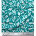 thumbnail image 1 of Soimoi Green Cotton Duck Fabric Tropical Leaves Printed Fabric 1 Yard 42 Inch Wide, 1 of 3