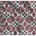 thumbnail image 1 of Soimoi Green Cotton Poplin Fabric Maroon Paisley Printed Fabric 1 Yard 56 Inch Wide, 1 of 7