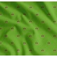 thumbnail image 1 of Soimoi Green Cotton Voile Fabric Cherry & Dots Print Sewing Fabric Yard 56 Inch Wide, 1 of 7