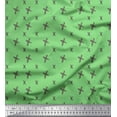 thumbnail image 1 of Soimoi Green Cotton Voile Fabric Cross Sign Brush Stroke Fabric Prints By Yard 42 Inch Wide, 1 of 3