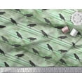 thumbnail image 1 of Soimoi Green Cotton Voile Fabric Crow Bird Printed Fabric 1 Yard 58 Inch Wide, 1 of 3