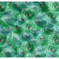 thumbnail image 1 of Soimoi Green Cotton Voile Fabric Flower Watercolor Print Fabric by The Yard 56 Inch Wide, 1 of 7