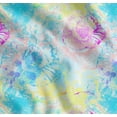 thumbnail image 1 of Soimoi Green Cotton Voile Fabric Flower Watercolor Print Fabric by the Yard 42 Inch Wide, 1 of 7