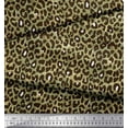 thumbnail image 1 of Soimoi Green Cotton Voile Fabric Leopard Animal Skin Print Sewing Fabric Yard 58 Inch Wide, 1 of 3