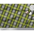 thumbnail image 1 of Soimoi Green Cotton Voile Fabric Plaid Check Decor Fabric Printed Yard 42 Inch Wide, 1 of 3