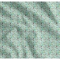 thumbnail image 1 of Soimoi Green Cotton Voile Fabric Red Berries & Beech Leaves Print Fabric by Yard 56 Inch Wide, 1 of 7