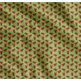 thumbnail image 1 of Soimoi Green Cotton Voile Fabric Triangle & Skull Printed Craft Fabric by the Yard 42 Inch Wide, 1 of 7
