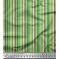 thumbnail image 1 of Soimoi Green Cotton Voile Fabric Vertical Stripe Fabric Prints By Yard 42 Inch Wide, 1 of 3