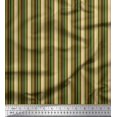 thumbnail image 1 of Soimoi Green Cotton Voile Fabric Vertical Stripe Print Fabric by Yard 42 Inch Wide, 1 of 3