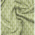 thumbnail image 1 of Soimoi Green Fabric - By the Yard - 56 Inch Wide - Damask Ikat Fabric - Elegant and Traditional Patterns for Stylish Creations Printed Fabric, 1 of 6