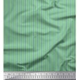 thumbnail image 1 of Soimoi Green Georgette Viscose Fabric Shells Ocean Print Fabric by Yard 44 Inch Wide, 1 of 3